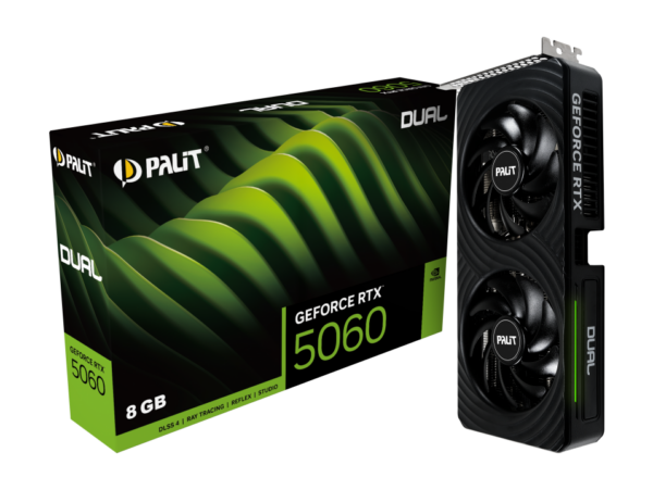 TARJETA DE VIDEO PALIT Geforce RTX 5060 8GB DDR6 DUAL