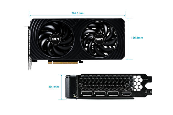 TARJETA DE VIDEO PALIT Geforce RTX 5060 8GB DDR6 DUAL - Imagen 2