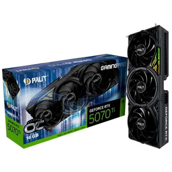 TARJETA DE VIDEO PALIT Geforce RTX 5070 TI GAMING PRO OC  16 GB DDR6