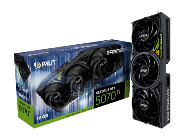 TARJETA DE VIDEO PALIT Geforce RTX 5070 TI GAMING PRO 16 GB DDR6