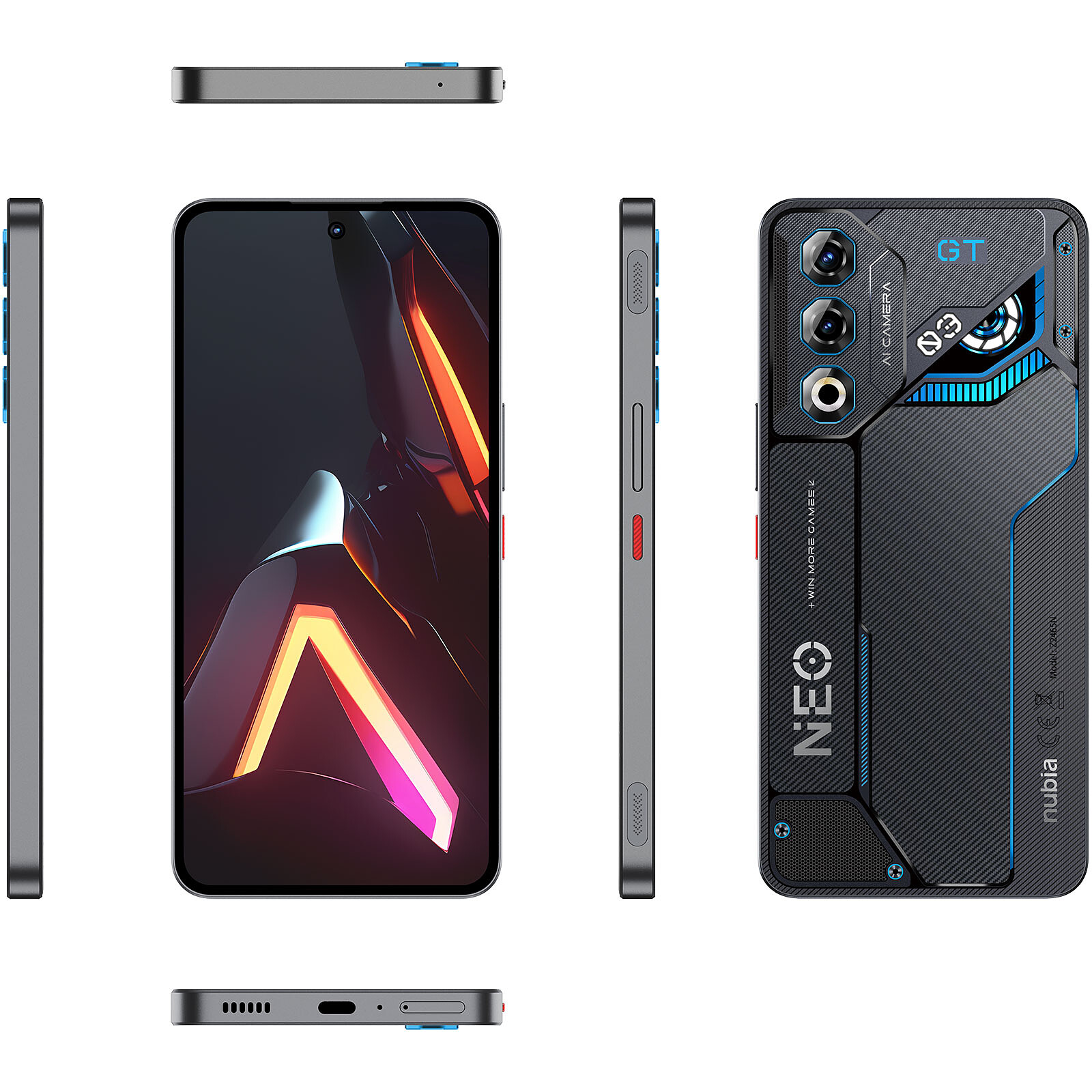 Celular ZTE Nubia NEO 3 GT 5G 256GB | 8GB RAM + Ventilador - Imagen 5